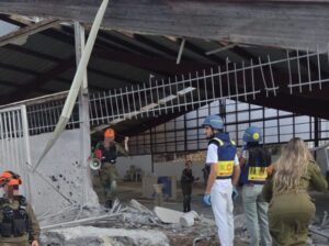 Rocket Strike in Nahariya: Impact Near School and Damage to Byzantine Heritage Site